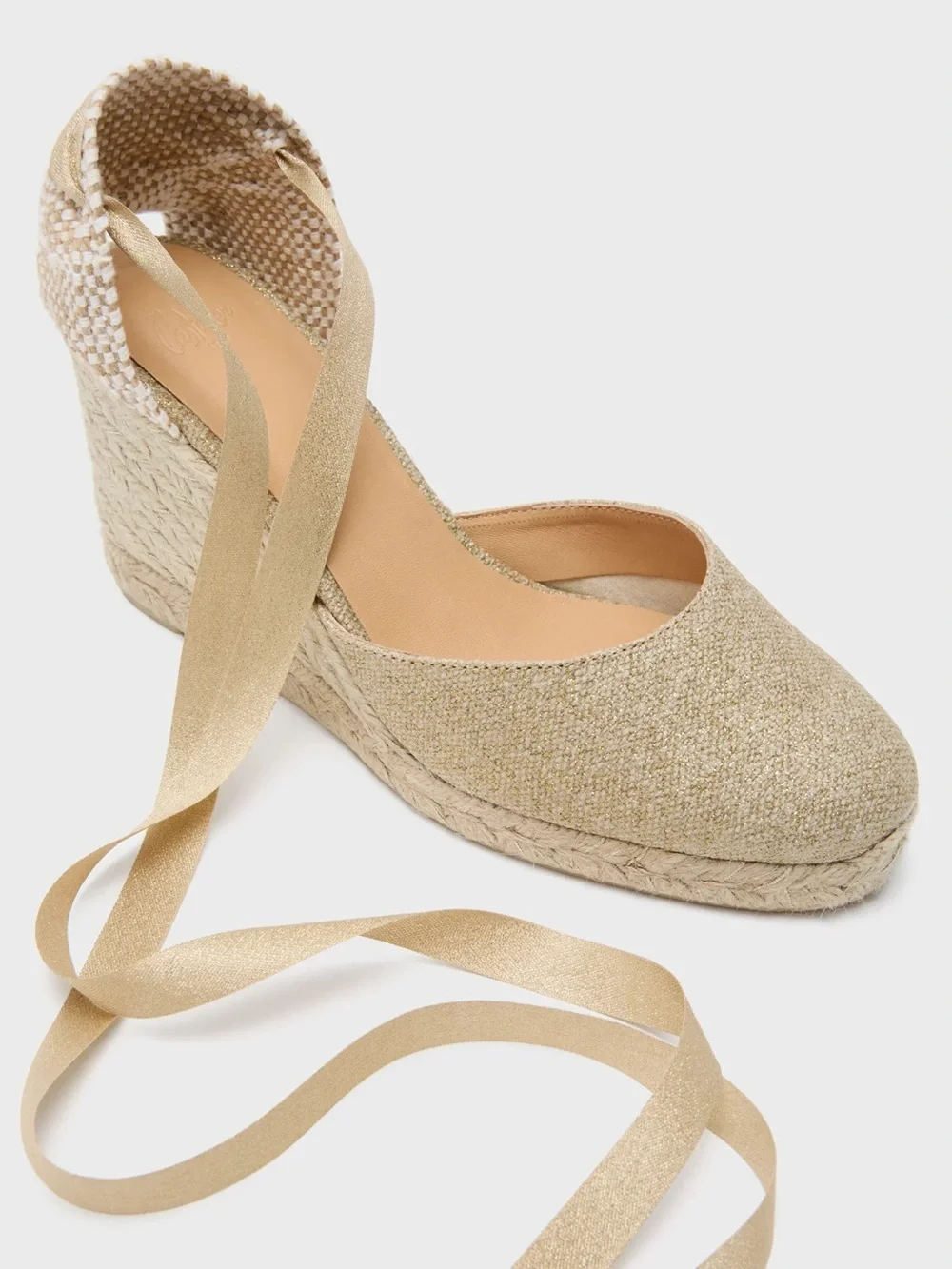 Gold Castaner Carina Espadrilles